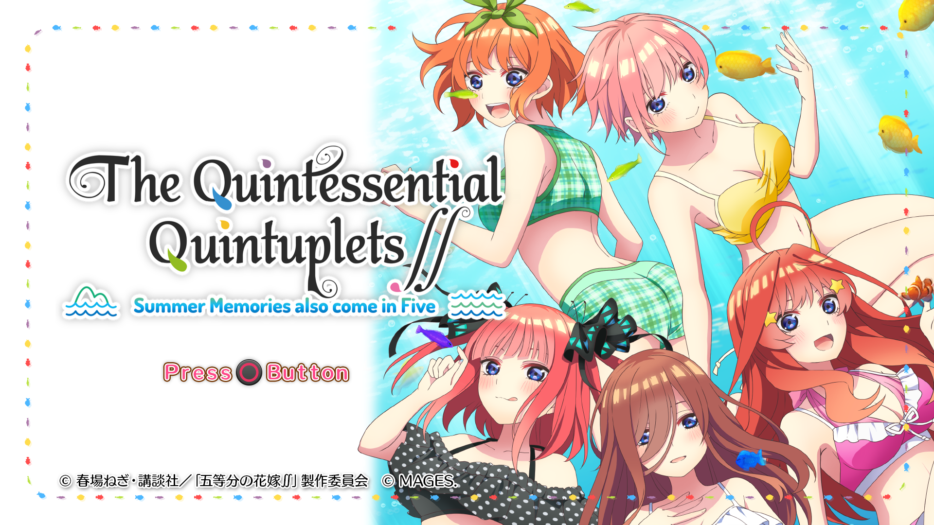 The Quintessential Quintuplets Summer Memories Also Come In Five